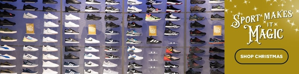 In-store - active footwear wall 